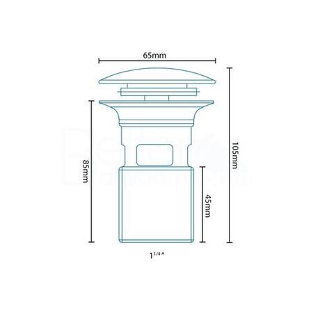 Dedicated Slotted Push Button BASIN Waste