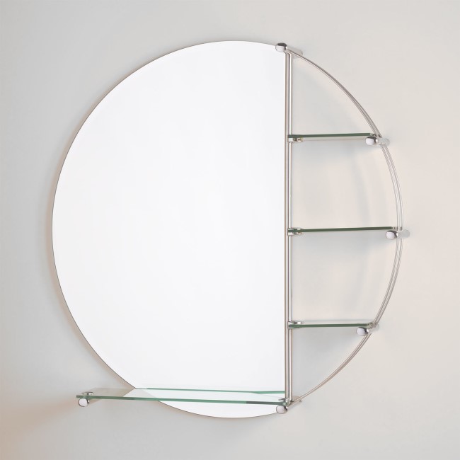 800mm Framed Bathroom Mirror with Shelf - Orion