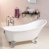 Solar Uno Traditional Freestanding Slipper Bath - L1605 x W710mm