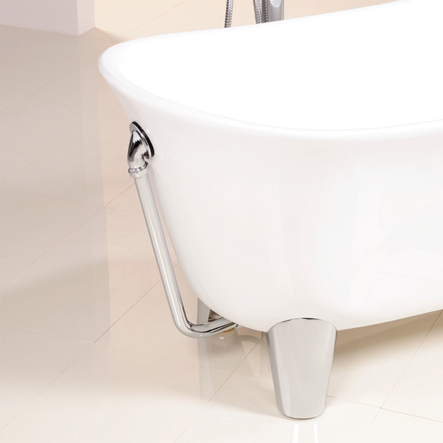 Solar Freestanding Bath with Modern Feet