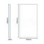 Walk In Reversible Wetroom Shower Screen - 1850 x 1100mm - 8mm Glass