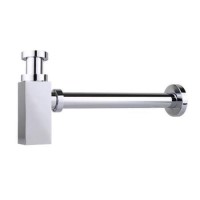 Chrome Plated 32mm Square Bottle Trap