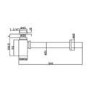 Chrome Plated 32mm Square Bottle Trap