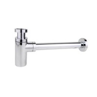 Chrome Plated 32mm Cylindrical Bottle Trap