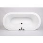 Freestanding Double Ended Bath with Chrome Feet 1690 x 790mm - Eclipse