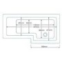1675mm Right Hand Square Shower Bath and Hinged Screen without Towel Rail-Include Front Panel