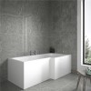 1675mm Right Hand L-Shaped Shower Bath