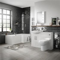 55 Windsor Combi & Albury btw toilet with RH L-Shaped Bath