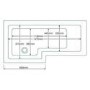 Left Hand L-Shaped Shower Bath with  Front Panel and Hinged Shower Screen and Towel rail - L1670 x W850mm