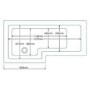 Left Hand L-Shaped Walnut Shower Bath with Screen and Towel Rail - L1670 x W850mm