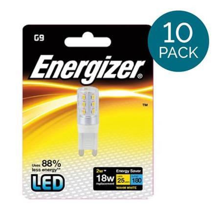 10 Pack - Energizer - LED G9 Warm White Light Bulb