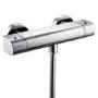 Vitalia Exposed Dual Function Thermostatic Shower Valve with Chenai Riser Rail Kit
