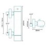 Vitalia Exposed Dual Function Thermostatic Shower Valve with Chenai Riser Rail Kit