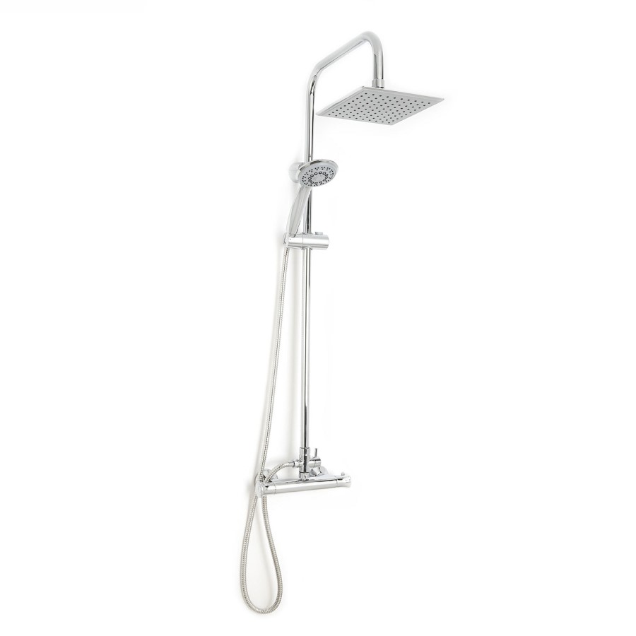 Rina Square Riser Slide Rail Kit with Thermostatic Valve