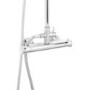 Rina Square Riser Slide Rail Kit with Thermostatic Valve