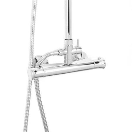 Rina Square Riser Slide Rail Kit with Thermostatic Valve