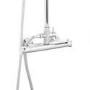 Rina Square Riser Slide Rail Kit with Thermostatic Valve