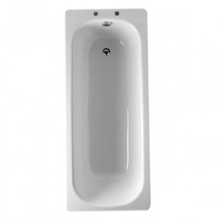 1600 x 700 Steel Bath with Tap Holes Better Bathrooms