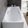 1700 x 700 Anti Slip Steel Bath with Tap Holes and Twin Grips