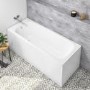 Single Ended Steel Bath With No Tap Holes - 1600 x 700mm