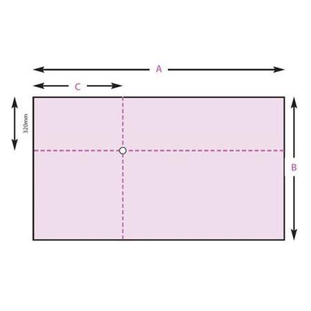 1200 x 900 Wet Deck Tray with Offset Waste