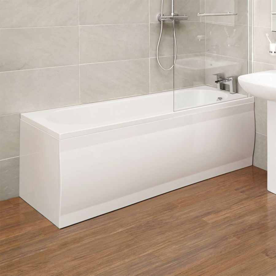 1700 x 700mm Single Ended Shower Bath - Mono Range