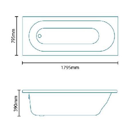 Mono 1795 x 795 Single Ended Bath 