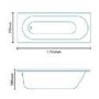 Mono 1795 x 795 Single Ended Bath 