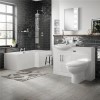 55 Windsor Combi &amp; Santorini btw toilet with RH L-Shaped Bath