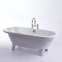 Freestanding Double Ended Roll Top Bath 1700 x 800mm - Eclipse