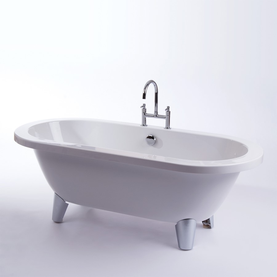Freestanding Double Ended Roll Top Bath 1700 x 800mm - Eclipse