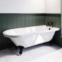 Freestanding Single Ended Bath with Black Feet 1670 x 740mm - Park Royal