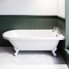 Freestanding Single Ended Bath with White Feet 1660 x 740mm - Park Royal