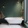 Traditional Brass Shower Bath Suite with Toilet & Basin - Park Royal