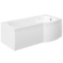 Dee Right Hand P Shape Bath with Front Panel and Screen - 1675 x 800mm