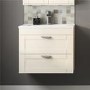 Nottingham Ivory 600 Two Drawer Wall Hung Vanity Unit 