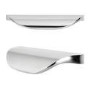 900mm Wall Hung Mirrored Cabinet - Ivory 3 Door Modern Handle - Nottingham Range