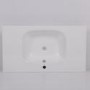 900mm Wall Hung Vanity Unit with Basin - White Single Drawer - Barcelona Range