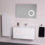 900mm Wall Hung Vanity Unit with Basin - White Single Drawer - Barcelona Range