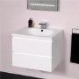 600mm Wall hun Vanity Unit - 2 Drawers- Barcelona Range