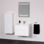 600mm Wall hun Vanity Unit - 2 Drawers- Barcelona Range