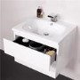 600mm Wall hun Vanity Unit - 2 Drawers- Barcelona Range