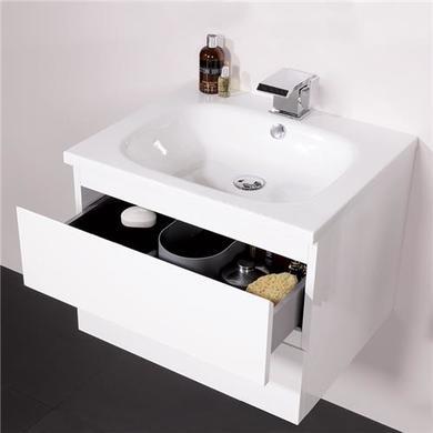 600mm Wall hun Vanity Unit - 2 Drawers- Barcelona Range