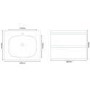 600mm Wall hun Vanity Unit - 2 Drawers- Barcelona Range