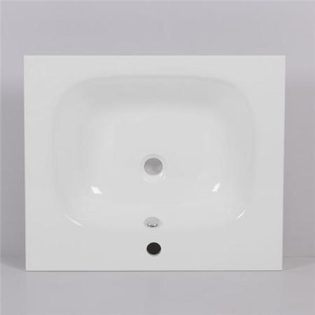 Barcelona 600 White Vanity Unit with waste