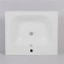 Barcelona 600 White Vanity Unit with waste