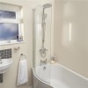 P-Shaped Bath Shower Screen - H1435 x W720mm