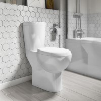 Close Coupled Comfort Height Toilet with Soft Close Seat 