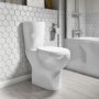 GRADE A1 - Close Coupled Comfort Height Toilet with Soft Close Seat - Portland