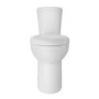 GRADE A1 - Close Coupled Comfort Height Toilet with Soft Close Seat - Portland